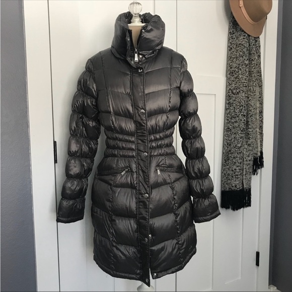 Michael Kors packable grey puffer coat sz small - Picture 2 of 8